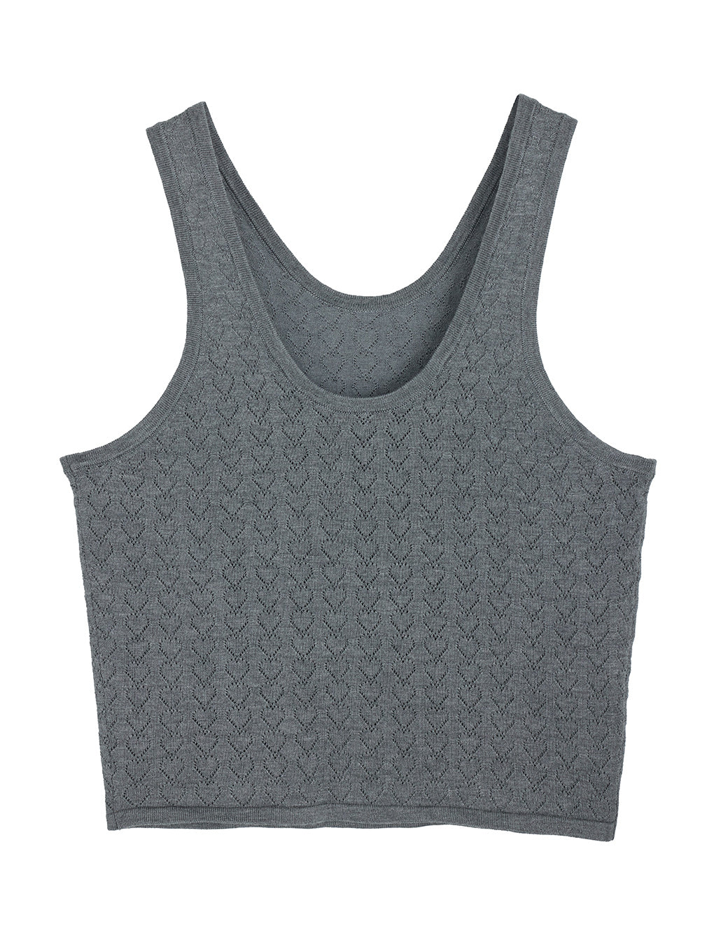 HEART TANK KNIT SET TOP