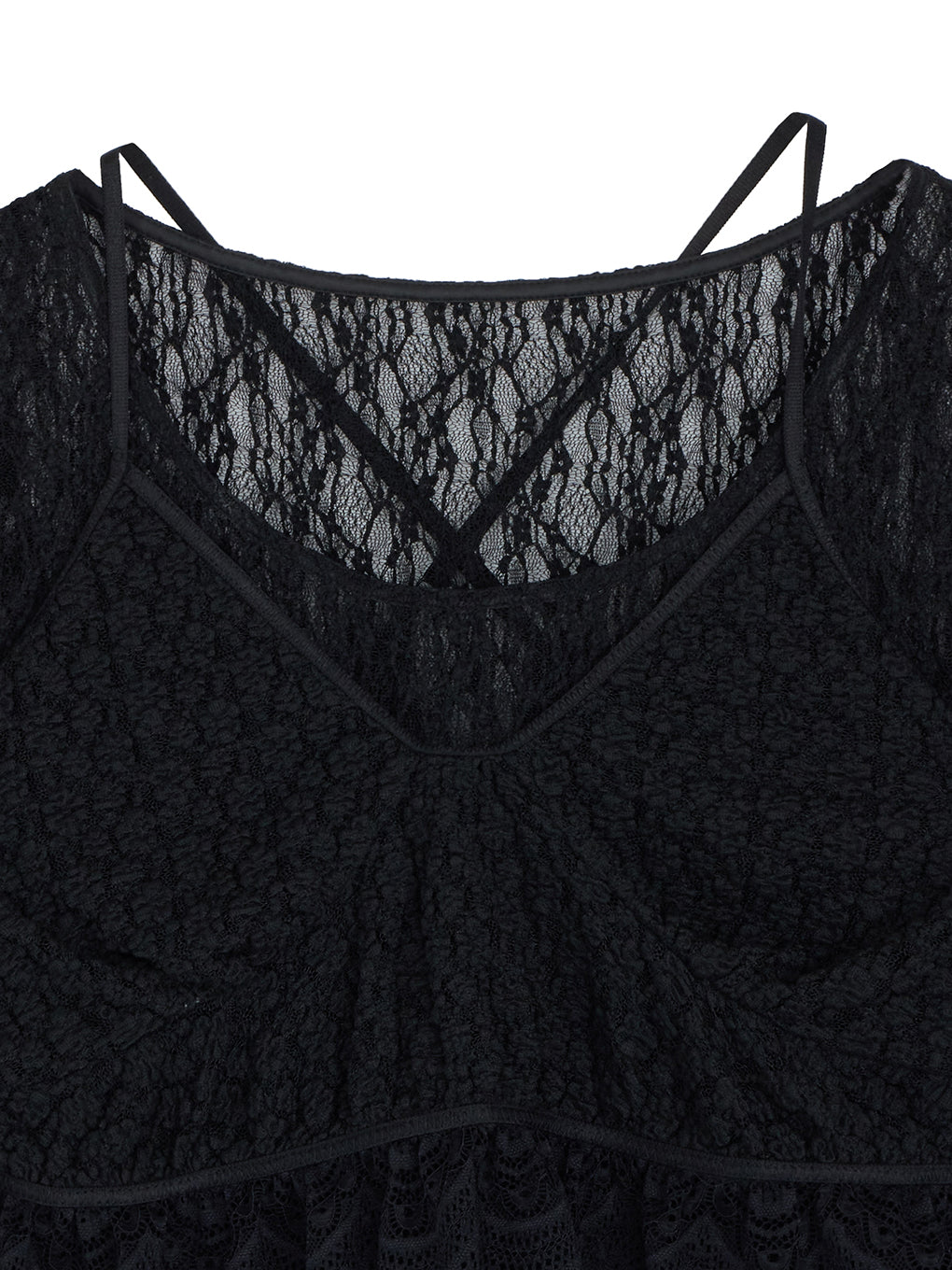 CUT LACE BUSTIER SET TOP