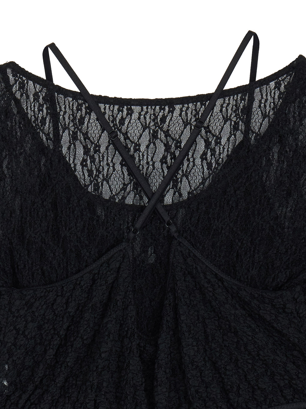 CUT LACE BUSTIER SET TOP