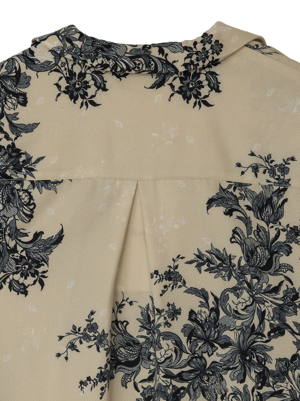 FLORAL LACE SCARF PRINT SHIRT