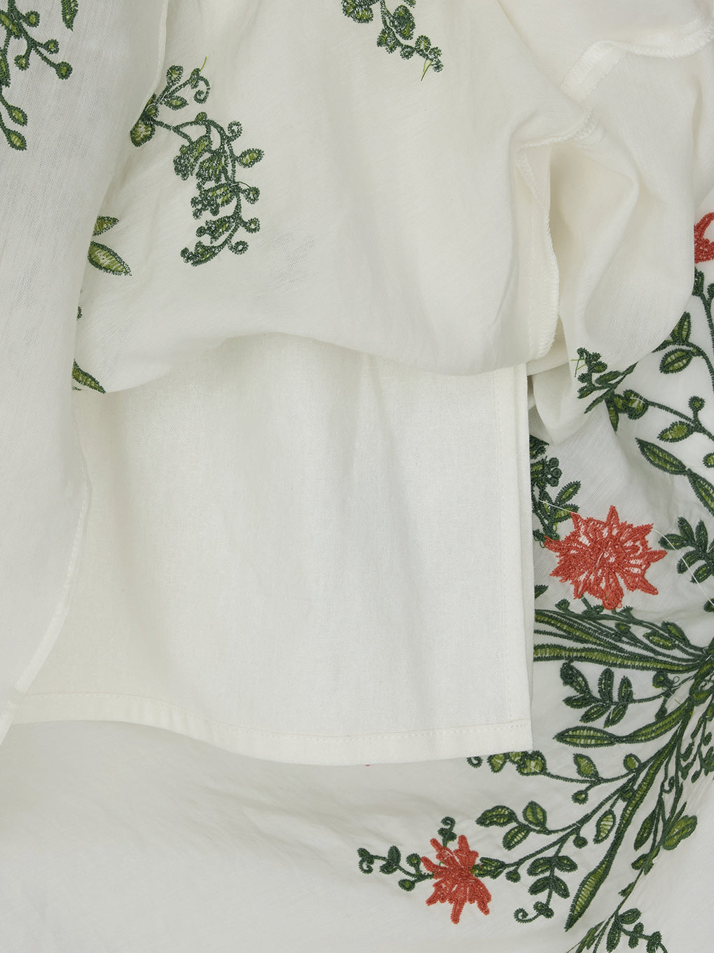 VINTAGE TABLECLOTH EMBROIDERY CAMI DRESS