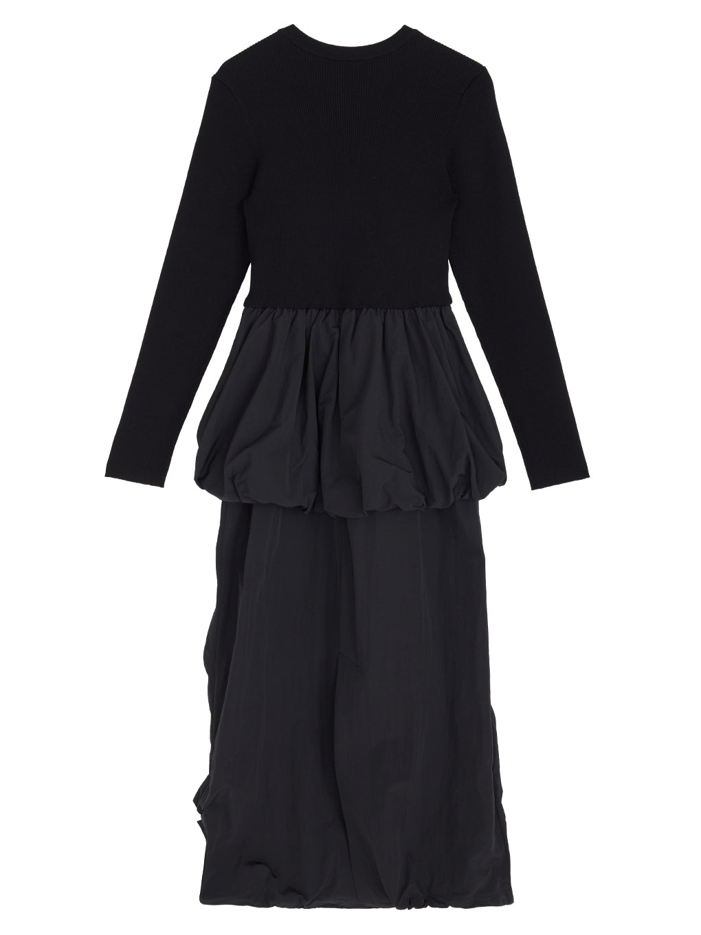BALLOON DETAIL KNIT DOCKING DRESS