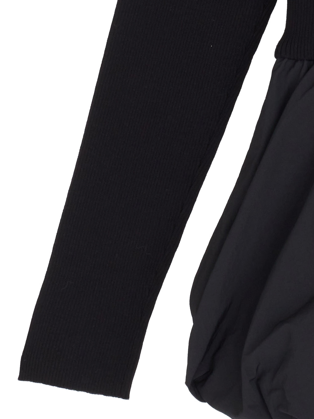 BALLOON DETAIL KNIT DOCKING DRESS