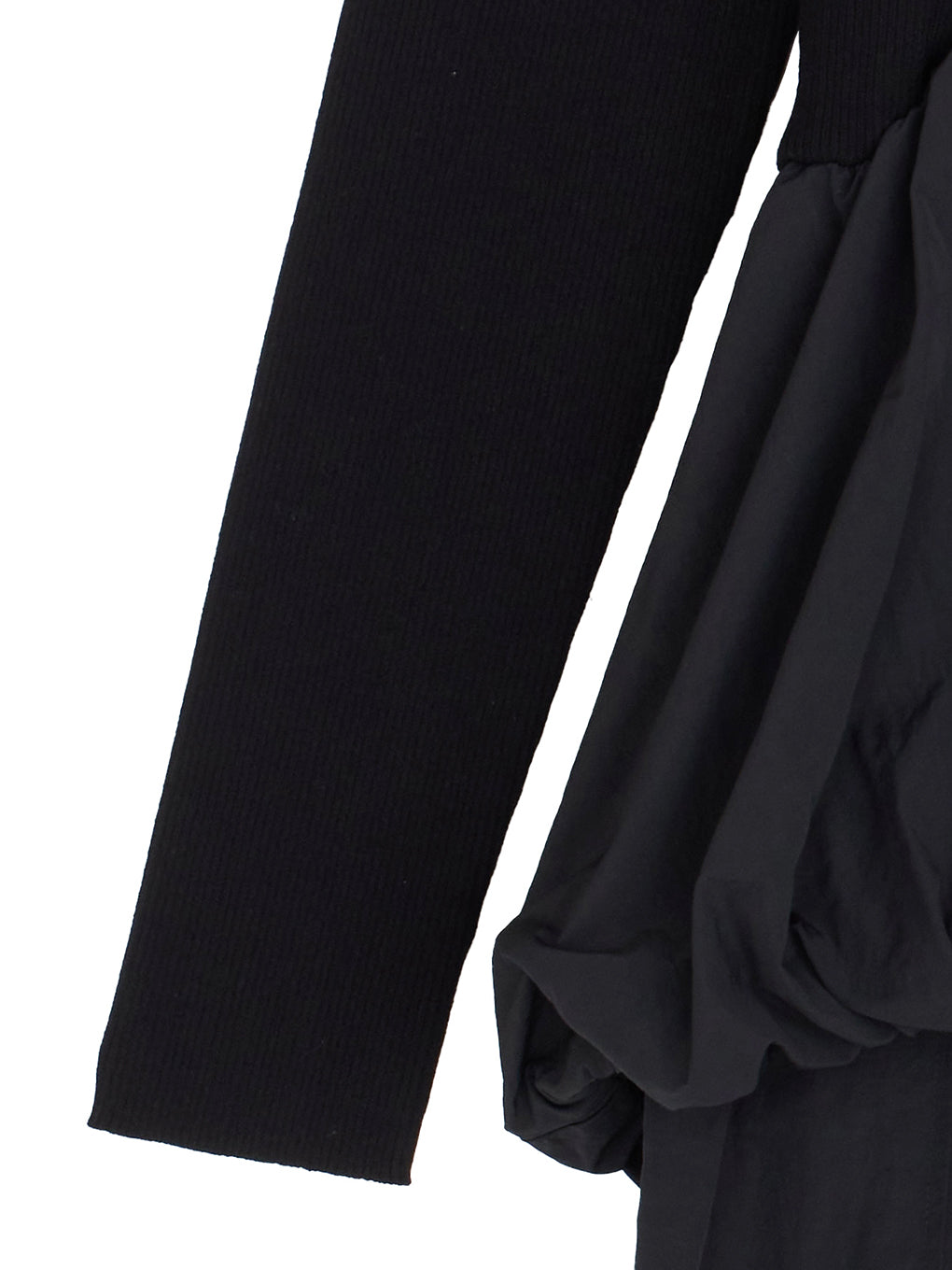 BALLOON DETAIL KNIT DOCKING DRESS