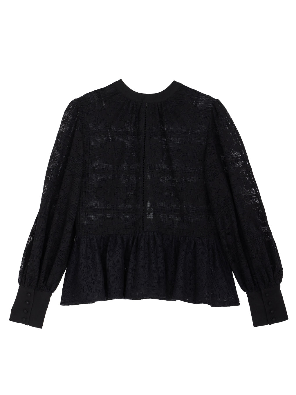 2WAY LACE PEPLUM BLOUSE