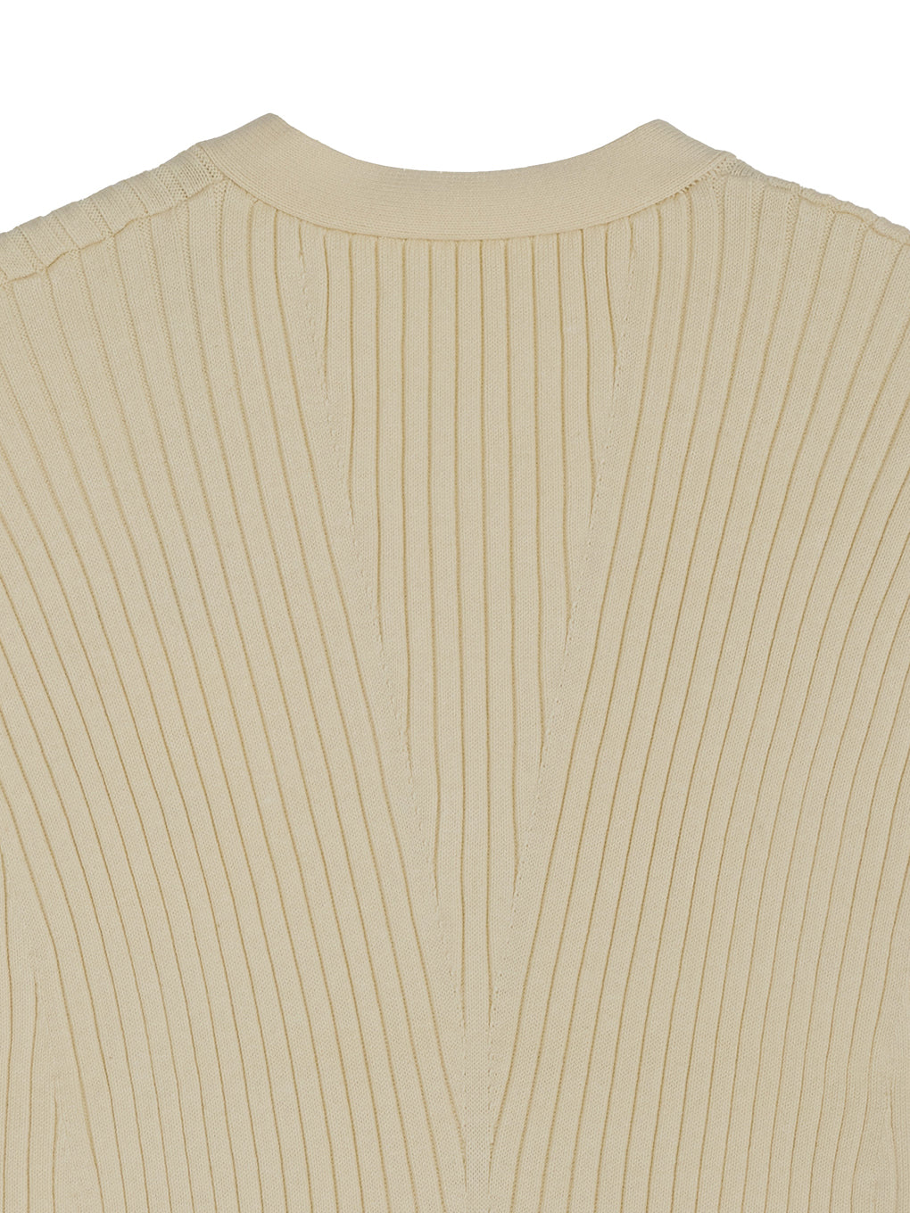 SHEER SLEEVE WAVE KNIT CARDIGAN