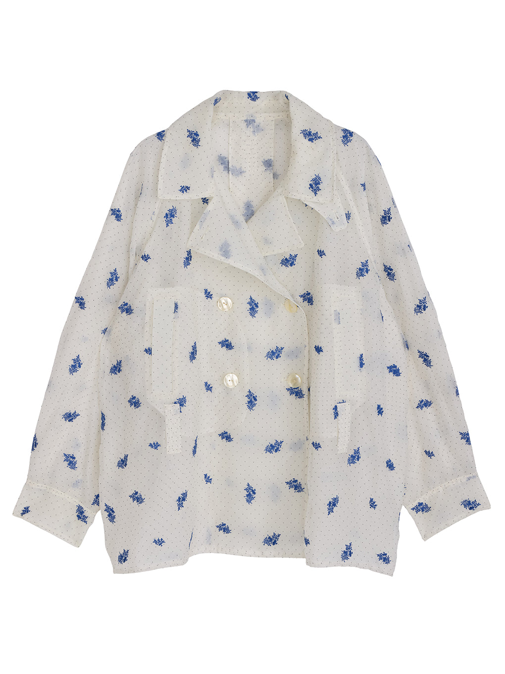 DOT FLOWER VEIL TRENCH