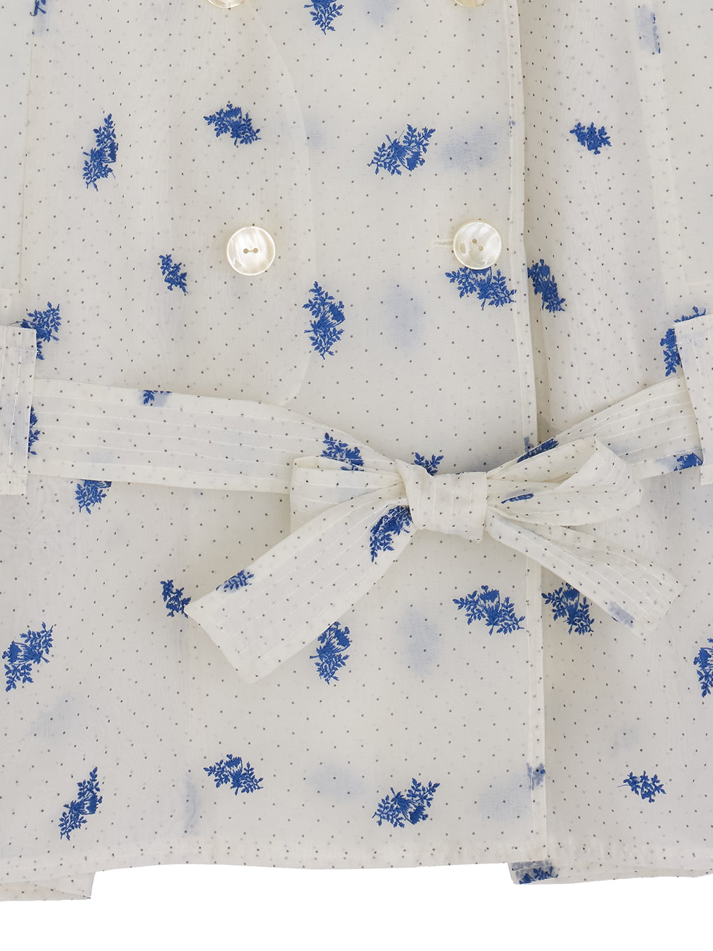 DOT FLOWER VEIL TRENCH