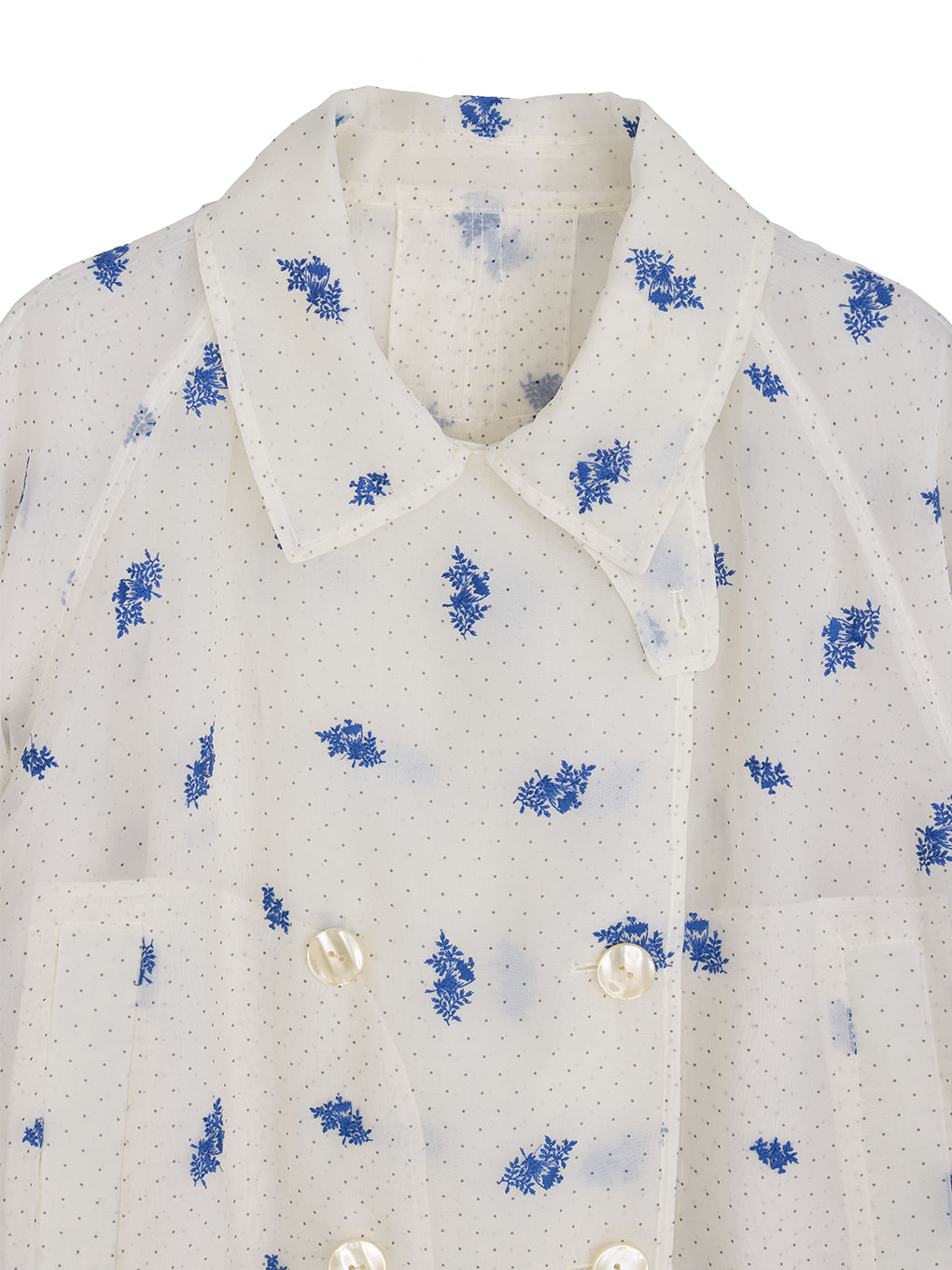 DOT FLOWER VEIL TRENCH