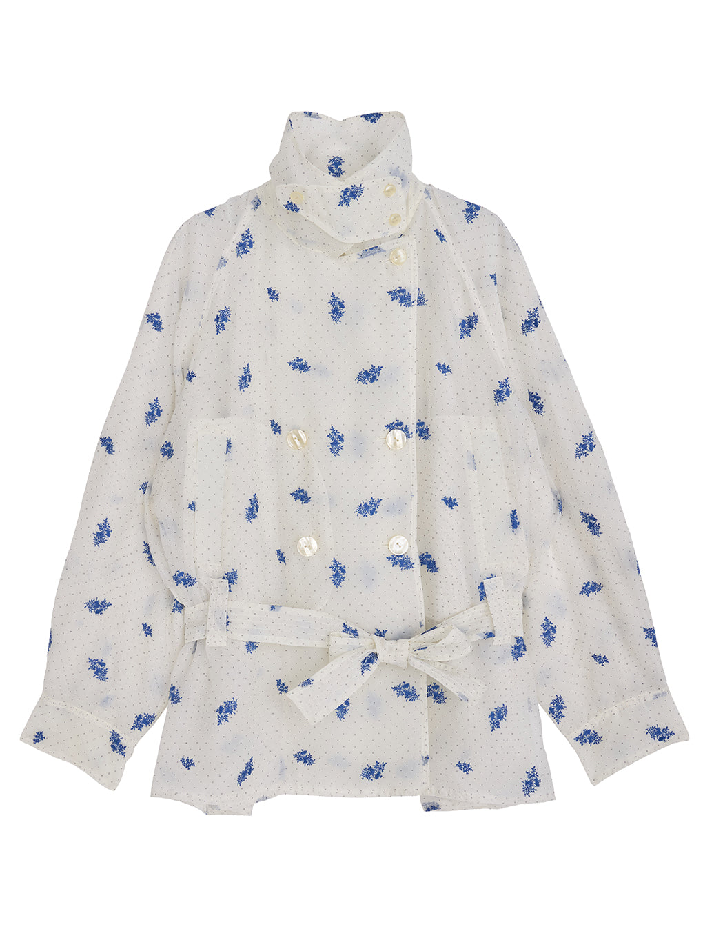 DOT FLOWER VEIL TRENCH