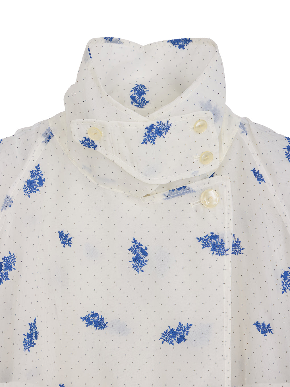 DOT FLOWER VEIL TRENCH