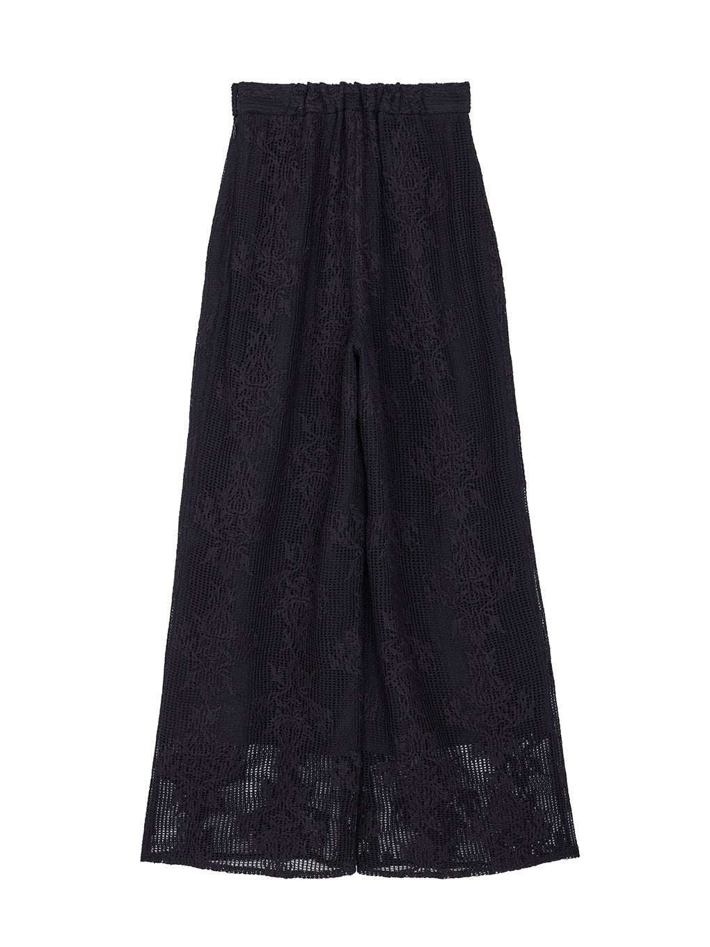 MESH DAMASK EMBROIDERY PANTS