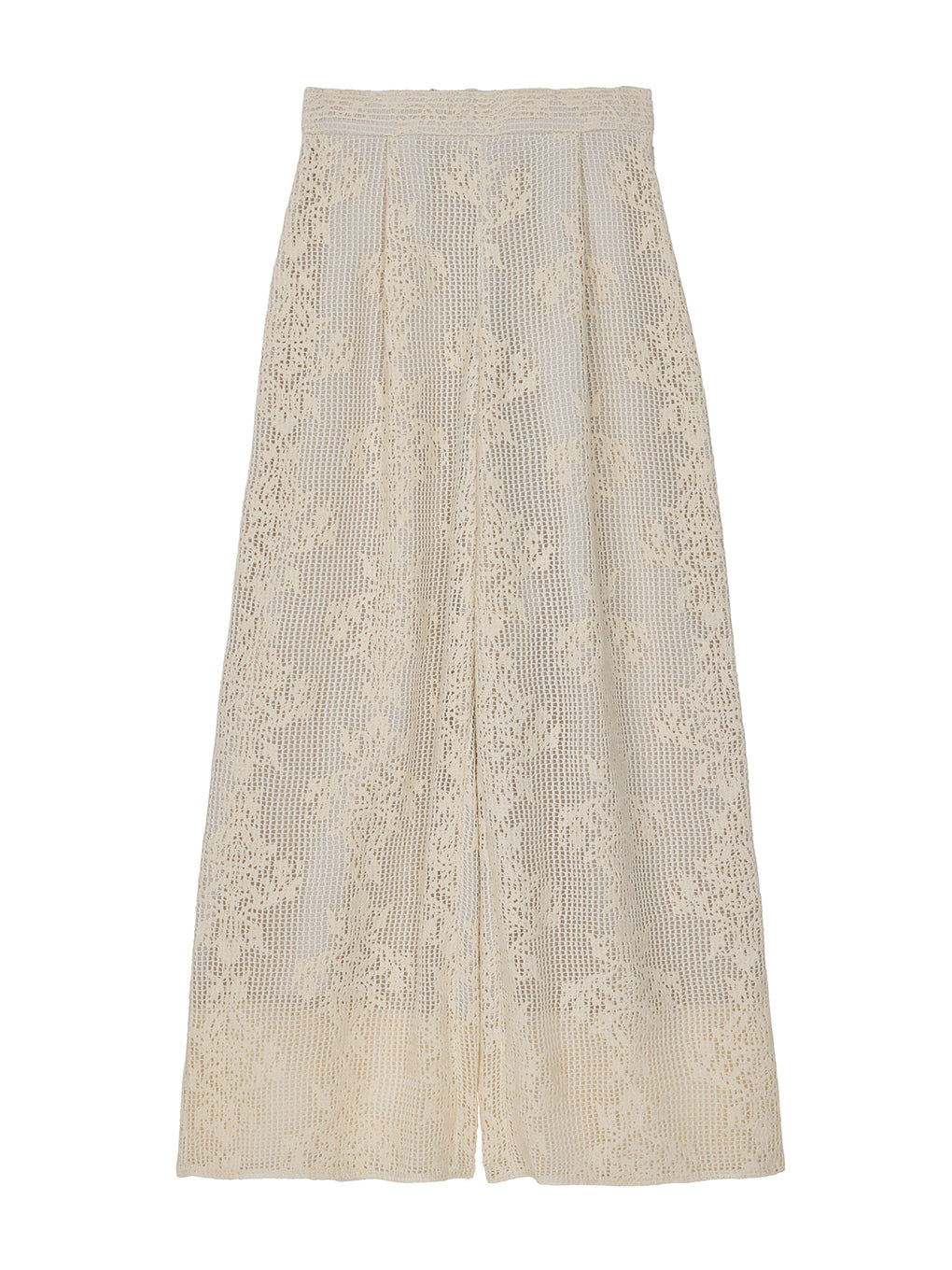 MESH DAMASK EMBROIDERY PANTS