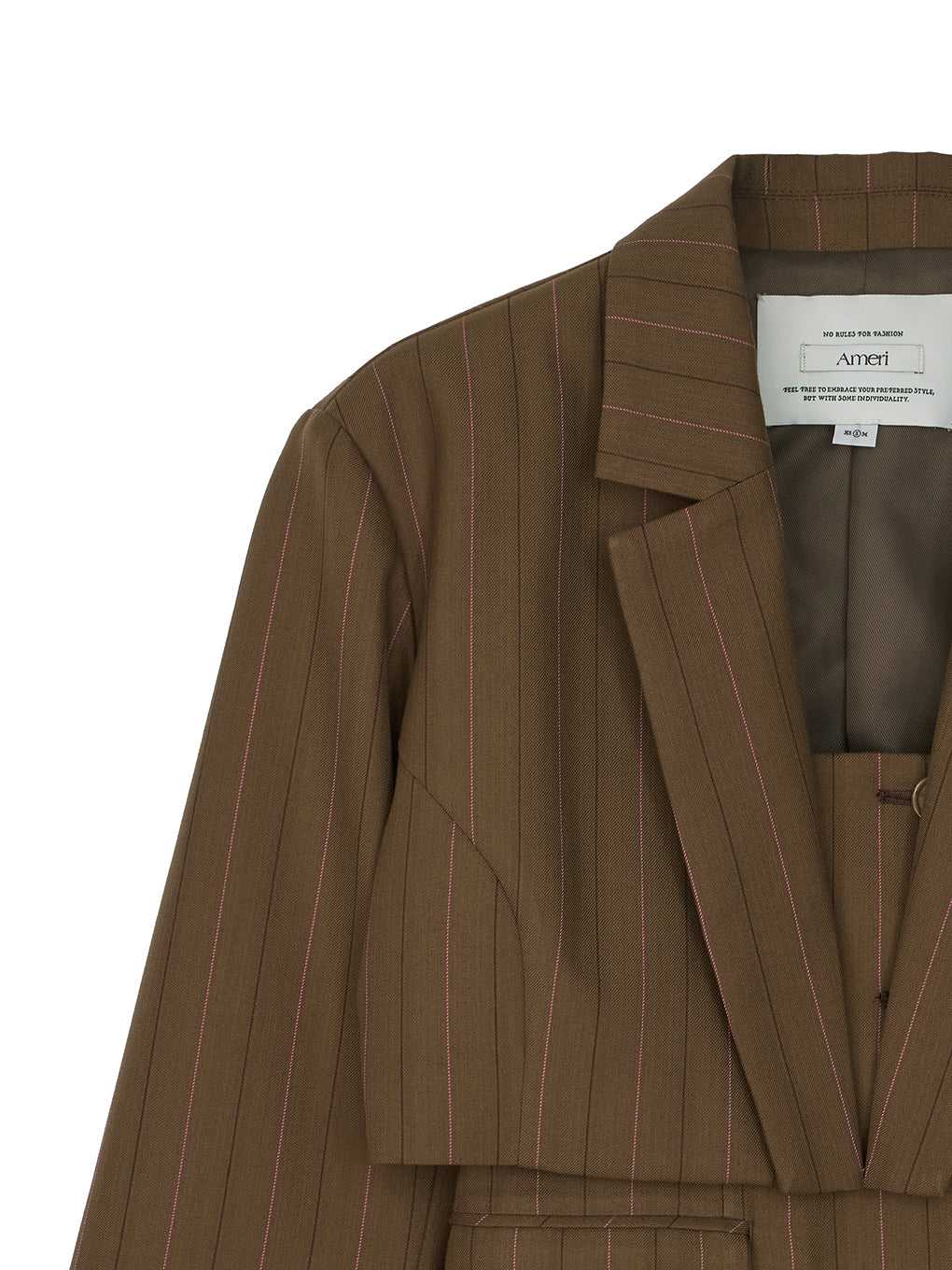 DEFORMATION PINSTRIPE JACKET