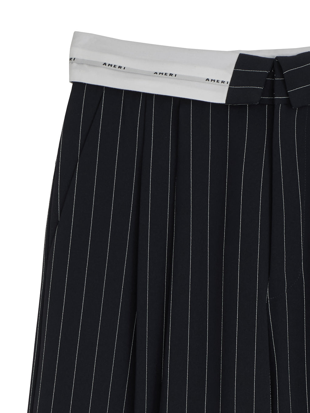 TURN BACK WAIST WIDE PANTS
