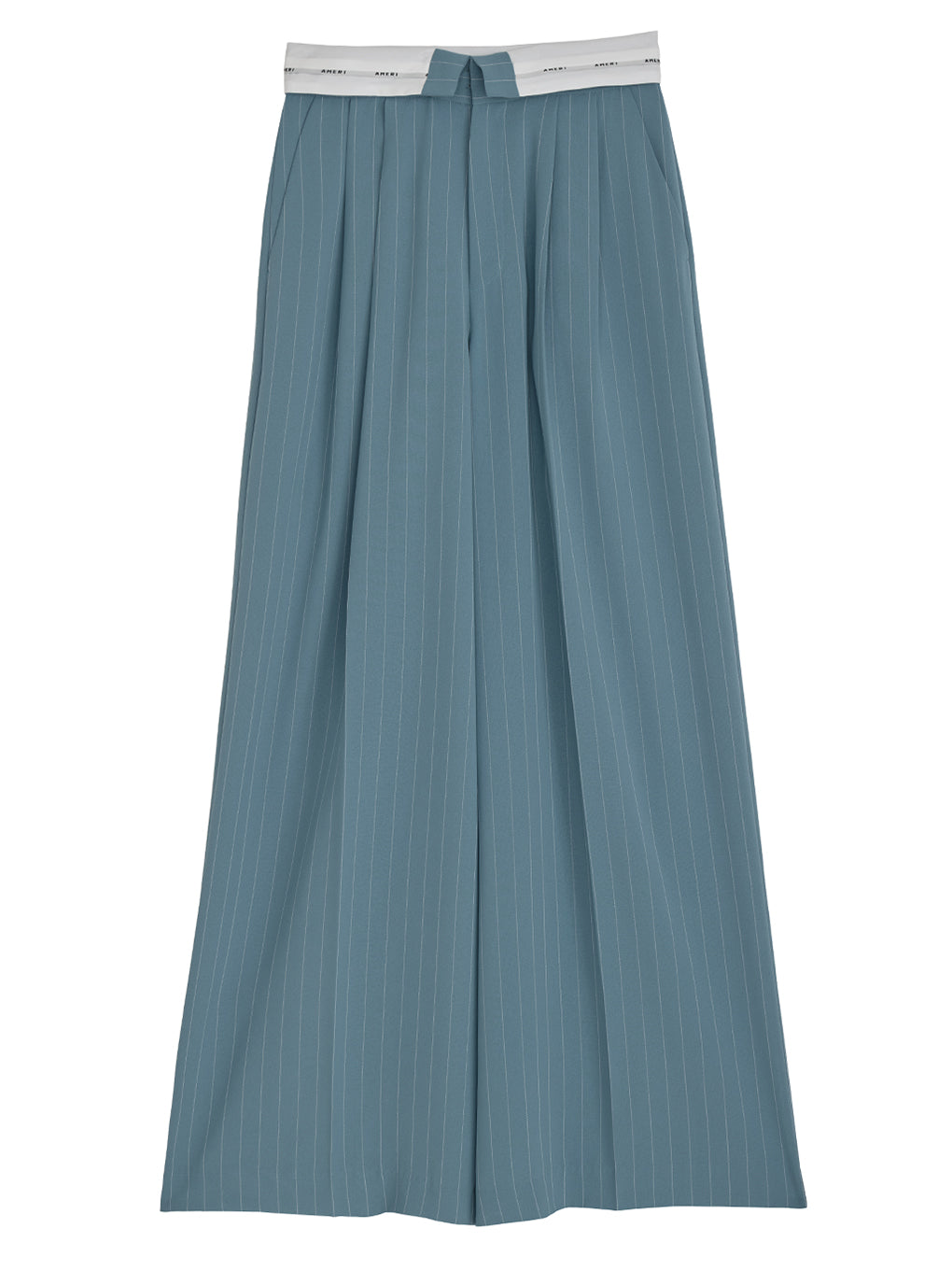 TURN BACK WAIST WIDE PANTS