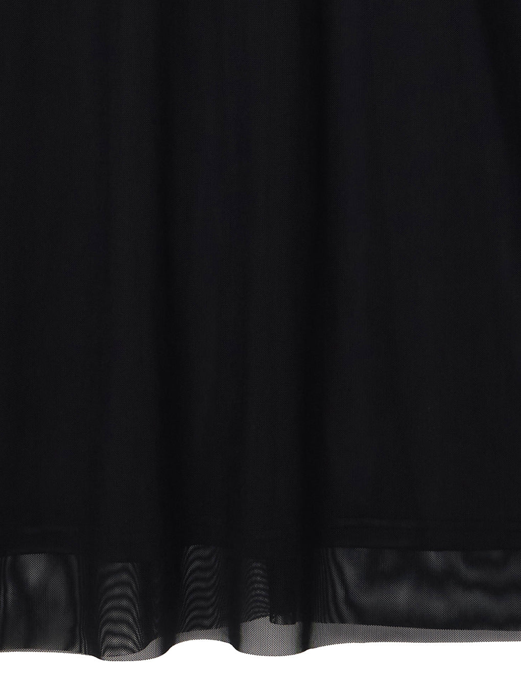 BLACK TULLE PENCIL LINE DRESS