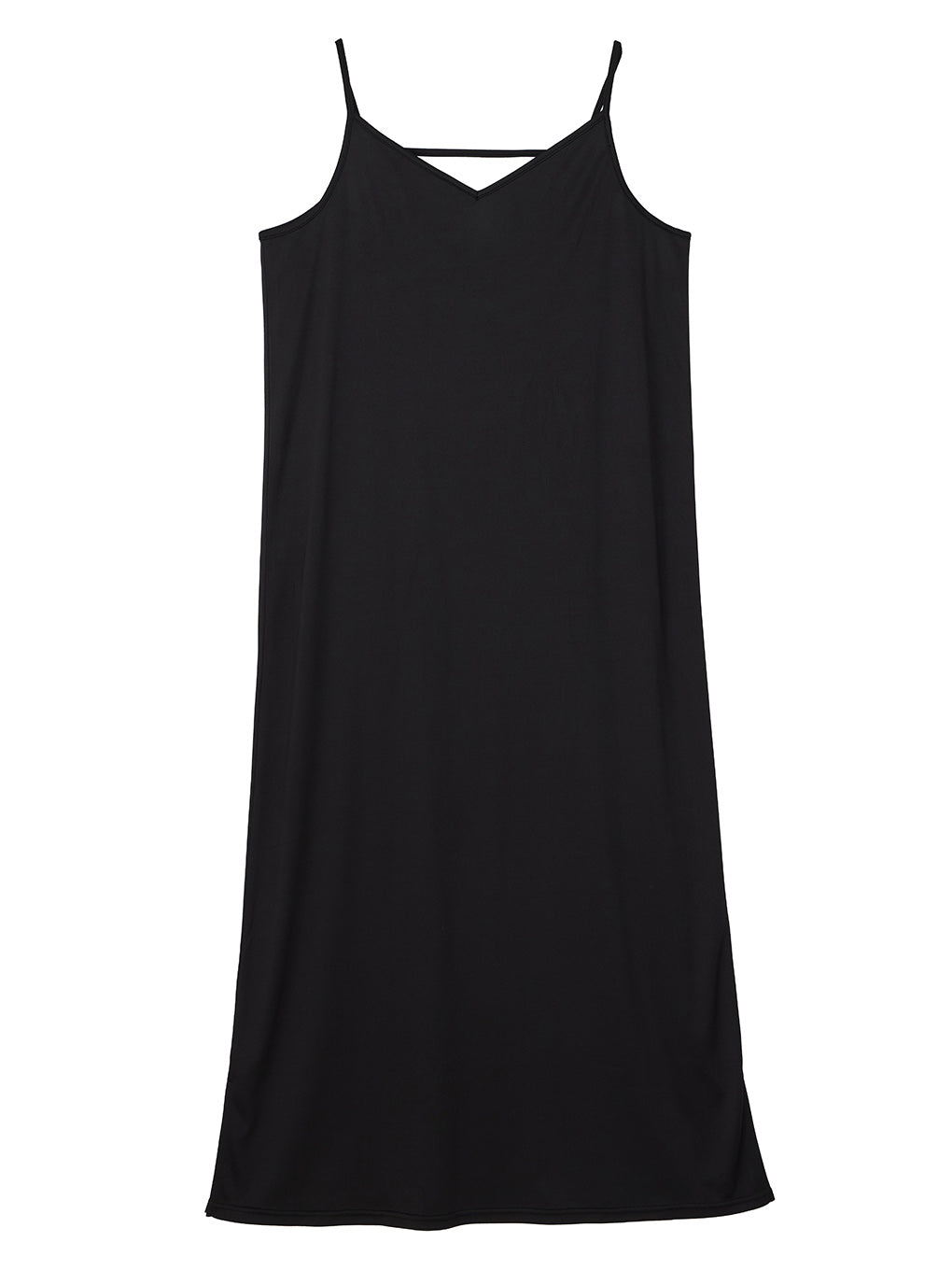 BLACK TULLE WAVE TIERED DRESS