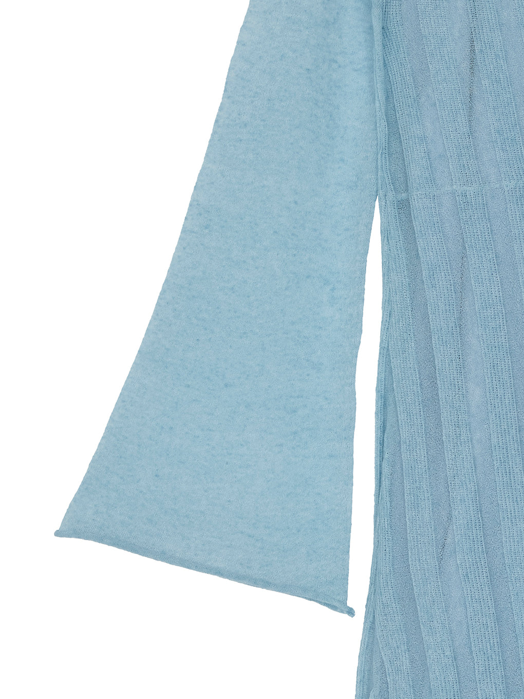 HEM FRILL WIDE RIB KNIT DRESS