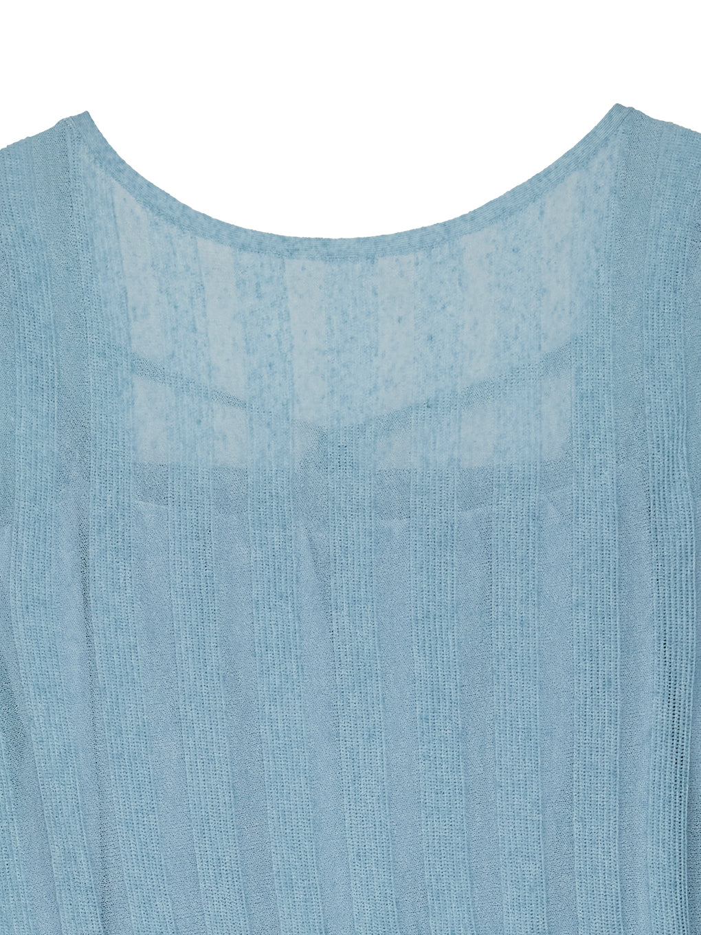 HEM FRILL WIDE RIB KNIT DRESS