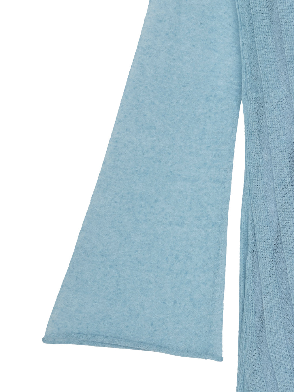 HEM FRILL WIDE RIB KNIT DRESS