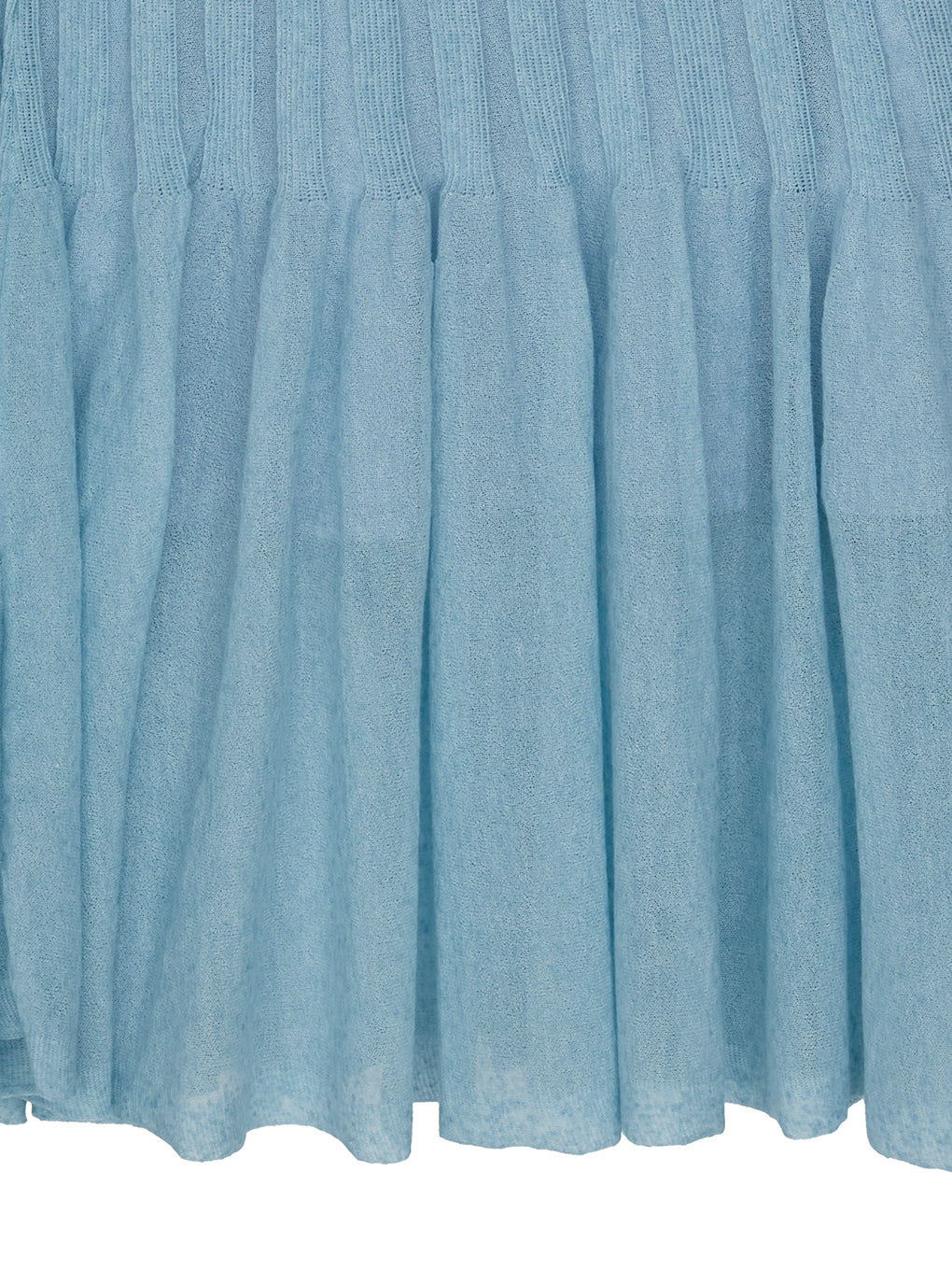 HEM FRILL WIDE RIB KNIT DRESS