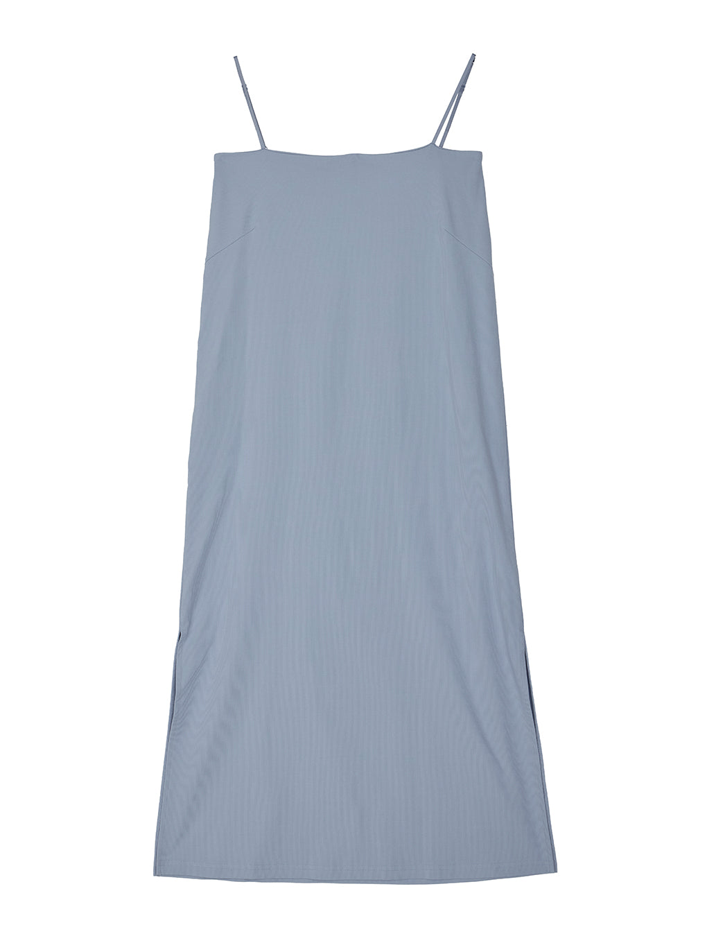 HEM FRILL WIDE RIB KNIT DRESS