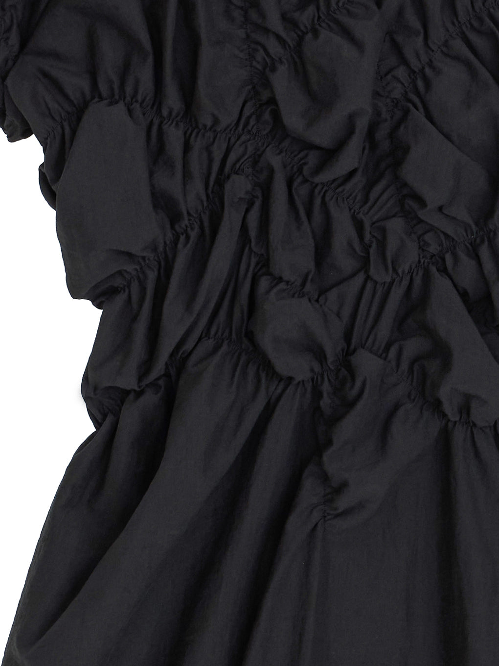 BUMPY GATHER FLARE DRESS