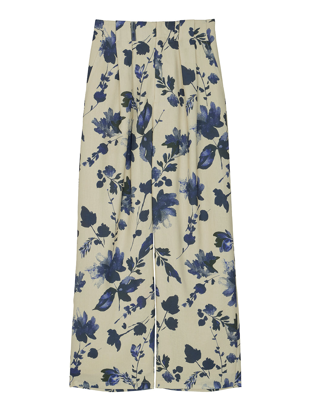 GRAINY FLOWER STRAIGHT PANTS