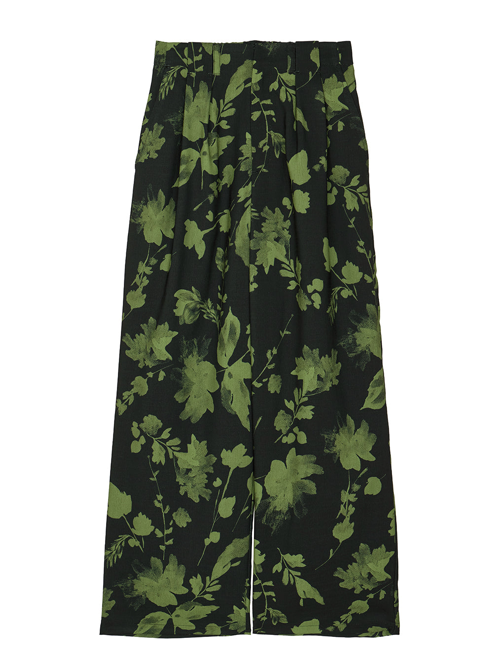 GRAINY FLOWER STRAIGHT PANTS