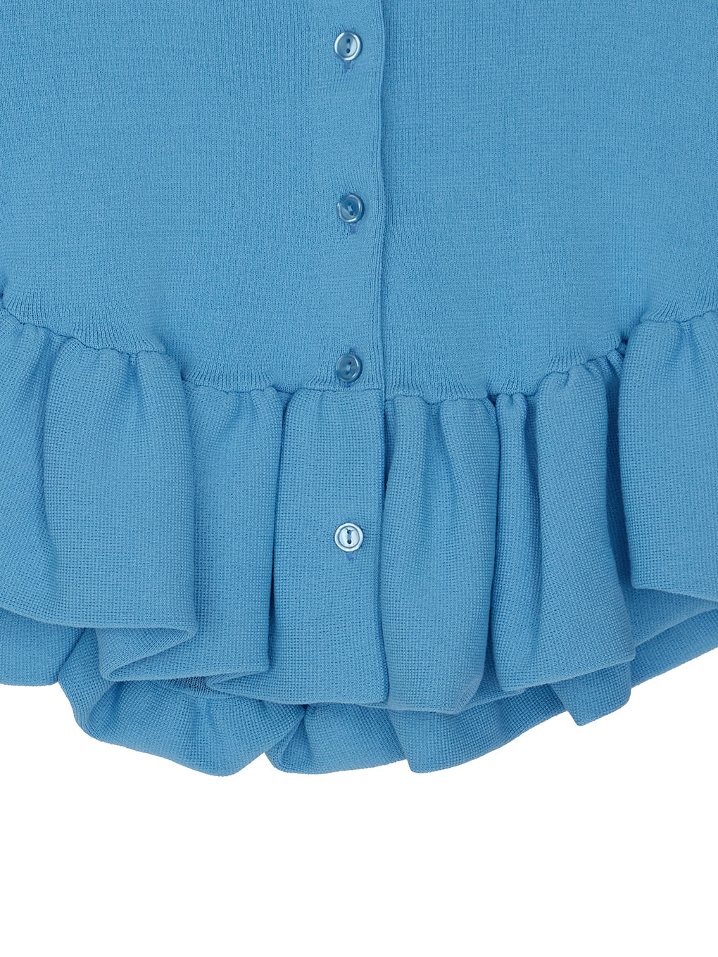 COMPACT BALLOON PEPLUM KNIT CARDIGAN