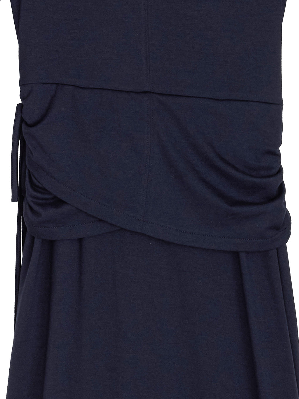 WAIST TIE LAYERD DRESS