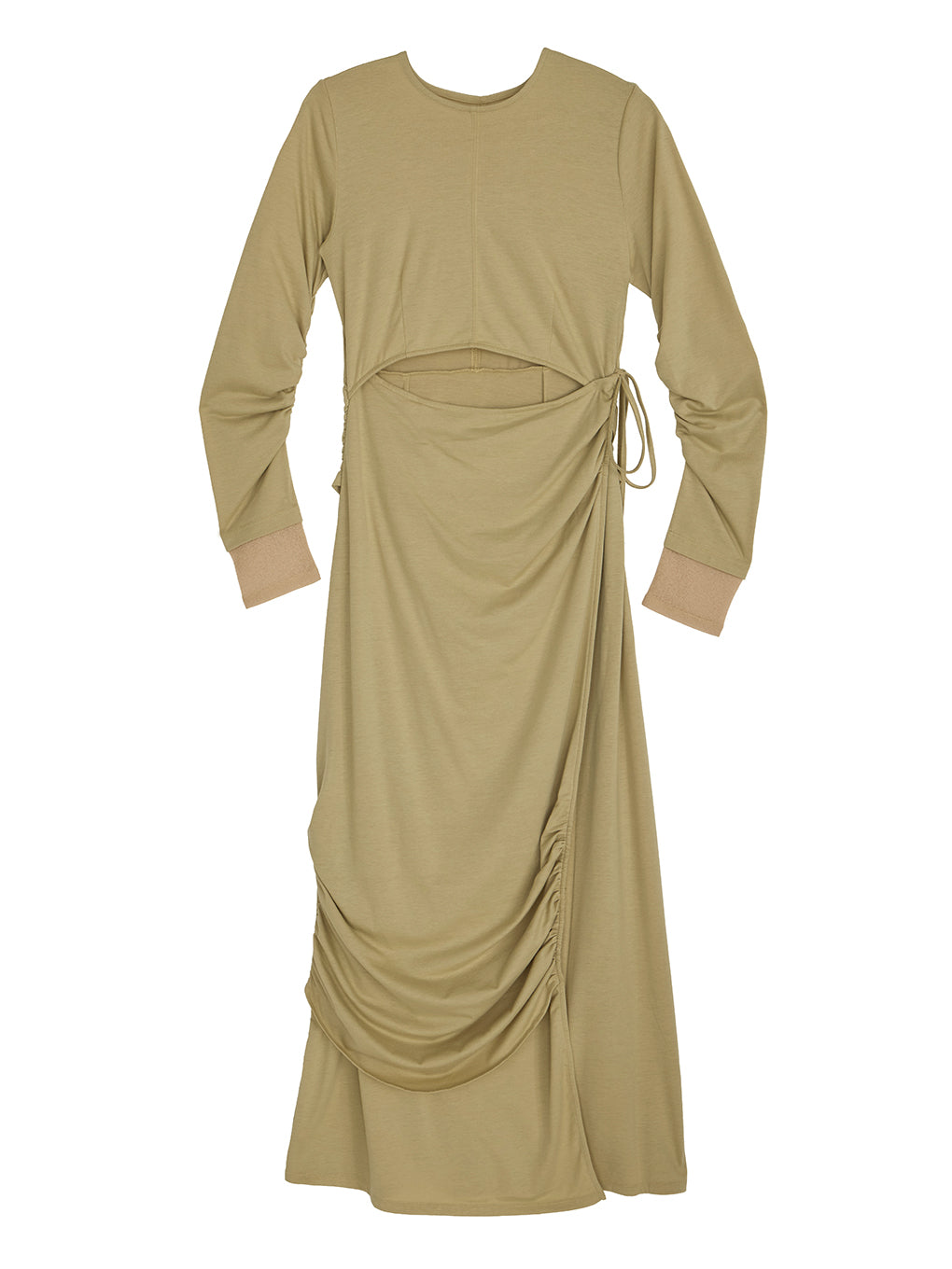 WAIST TIE LAYERD DRESS