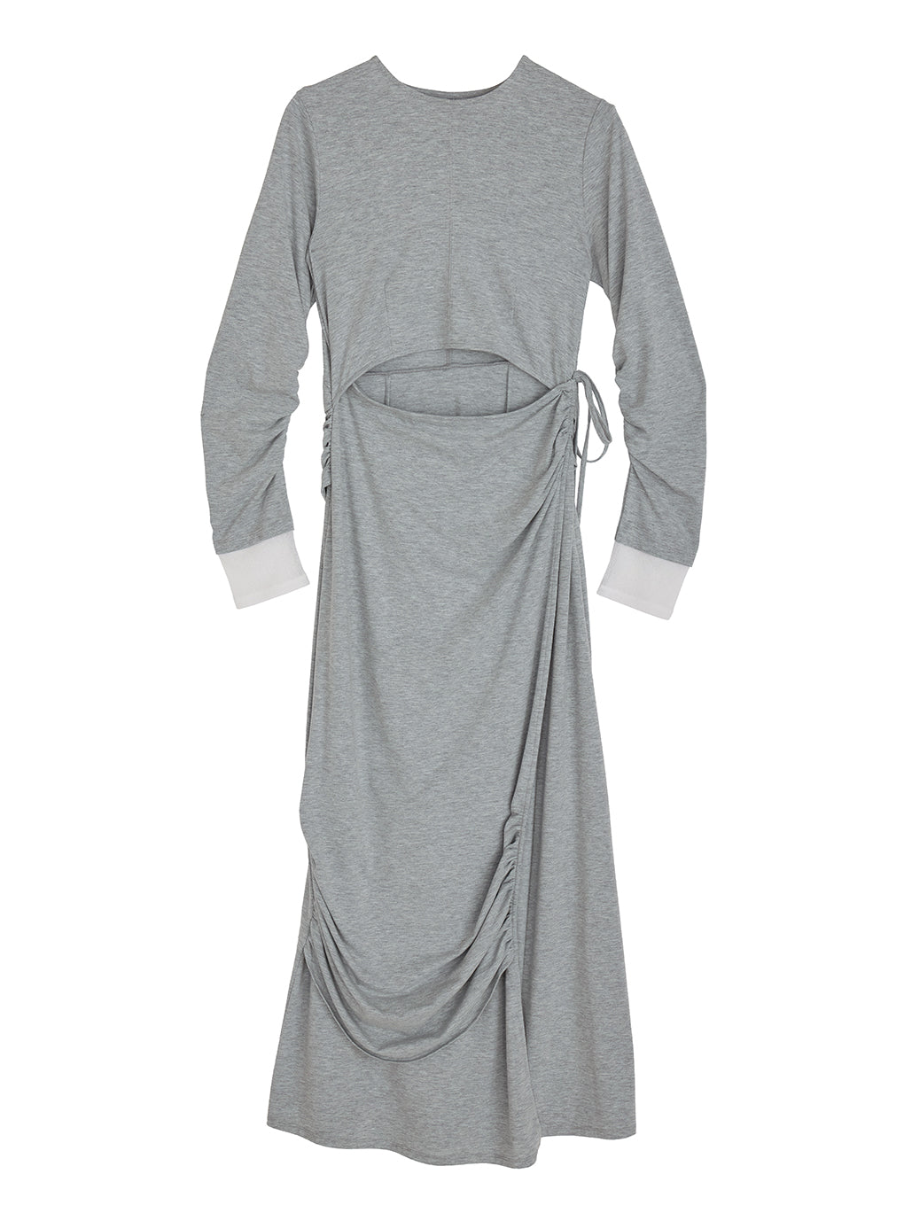 WAIST TIE LAYERD DRESS