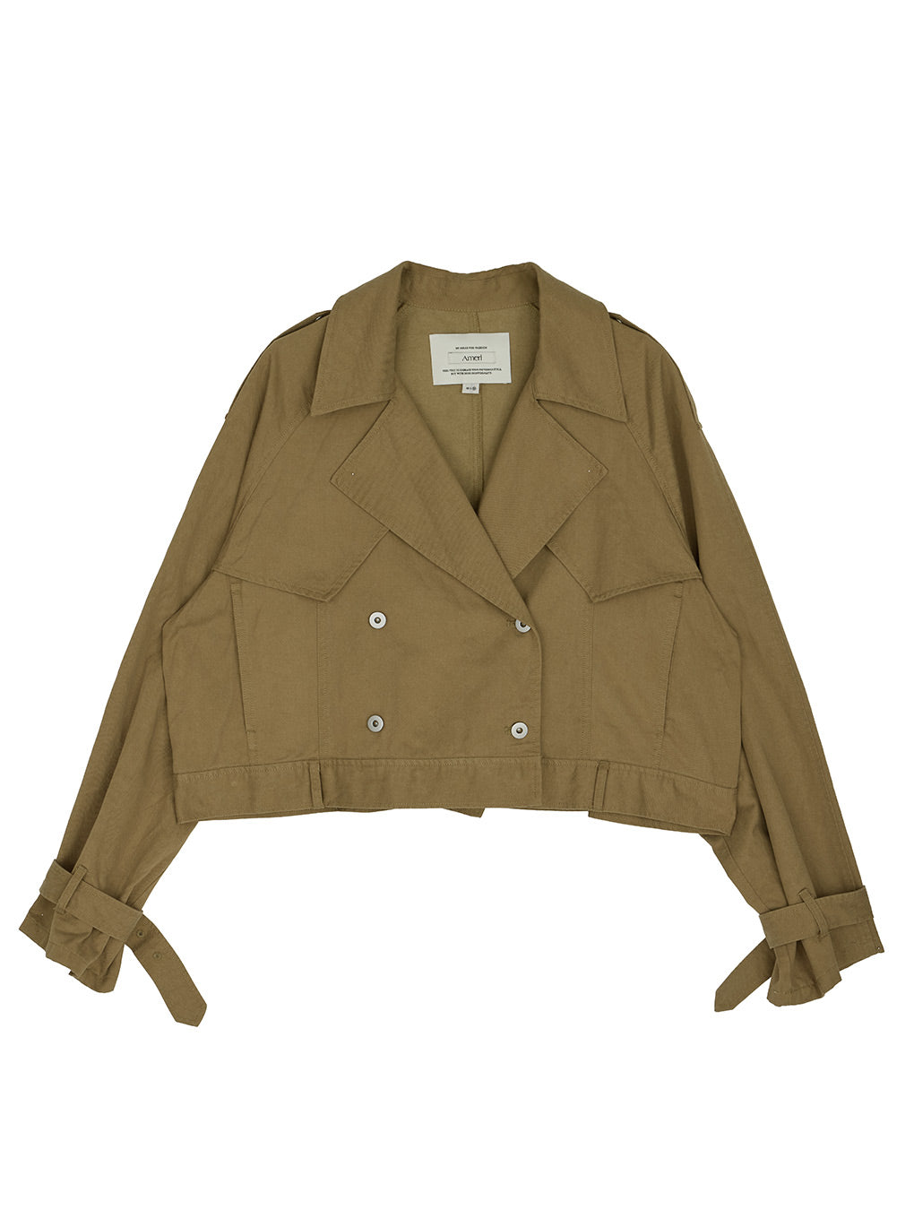 TENCEL DENIM SHORT TRENCH COAT