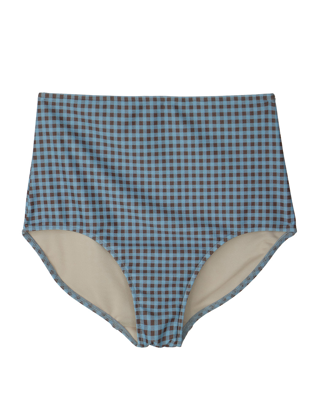 GINGHAM CHECK BALLOON SWIM WEAR