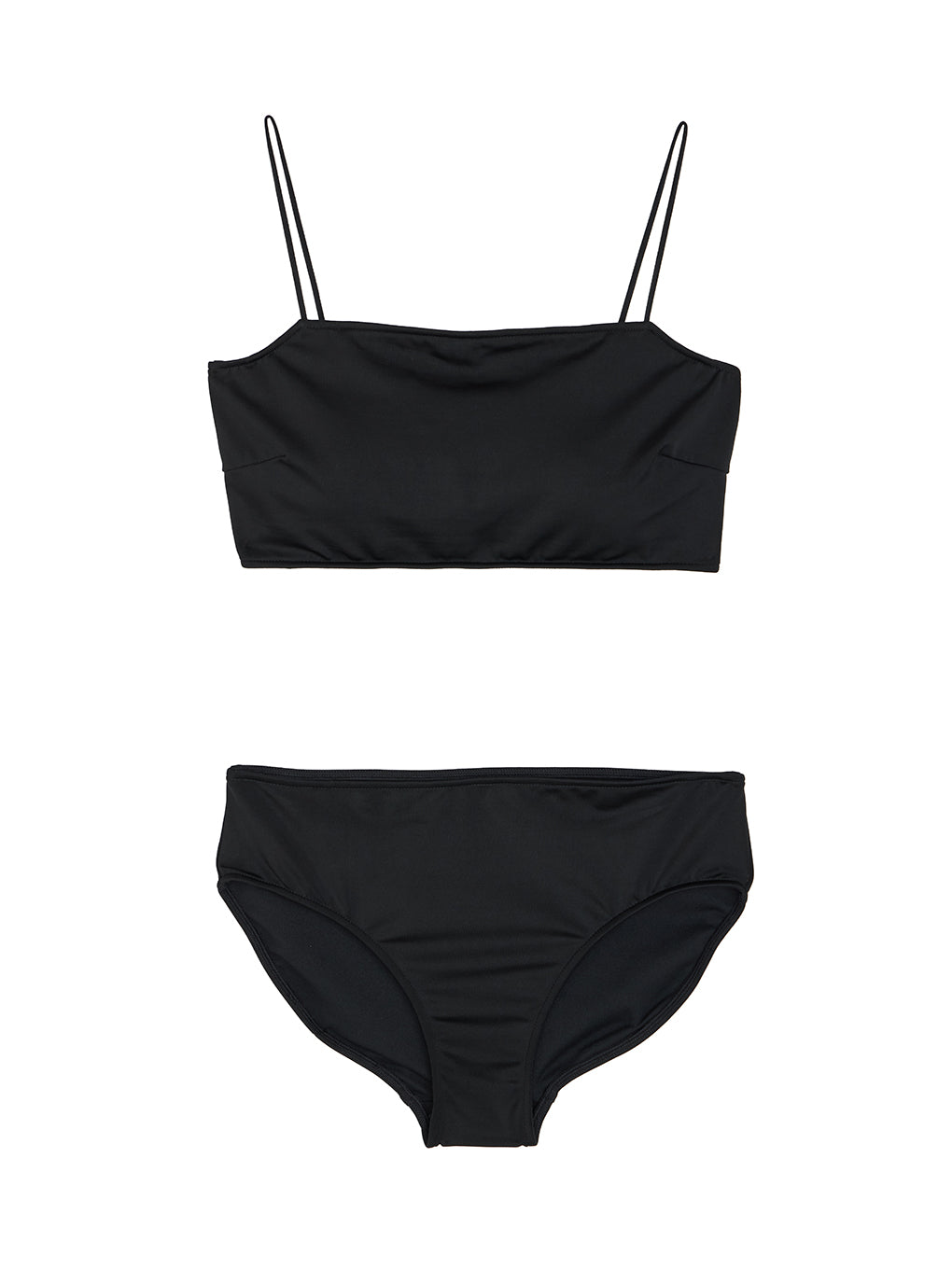 ASYMMETRY SHEER CAMISOLE SET SWIM WEAR