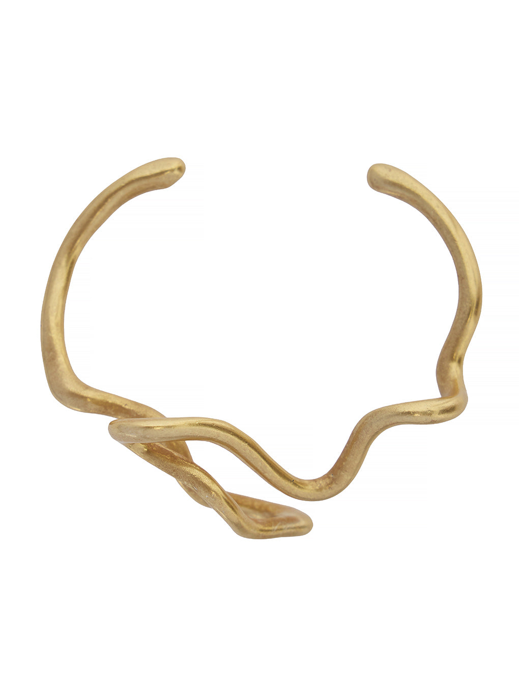 TWISTING WAVE DESIGN BANGLE