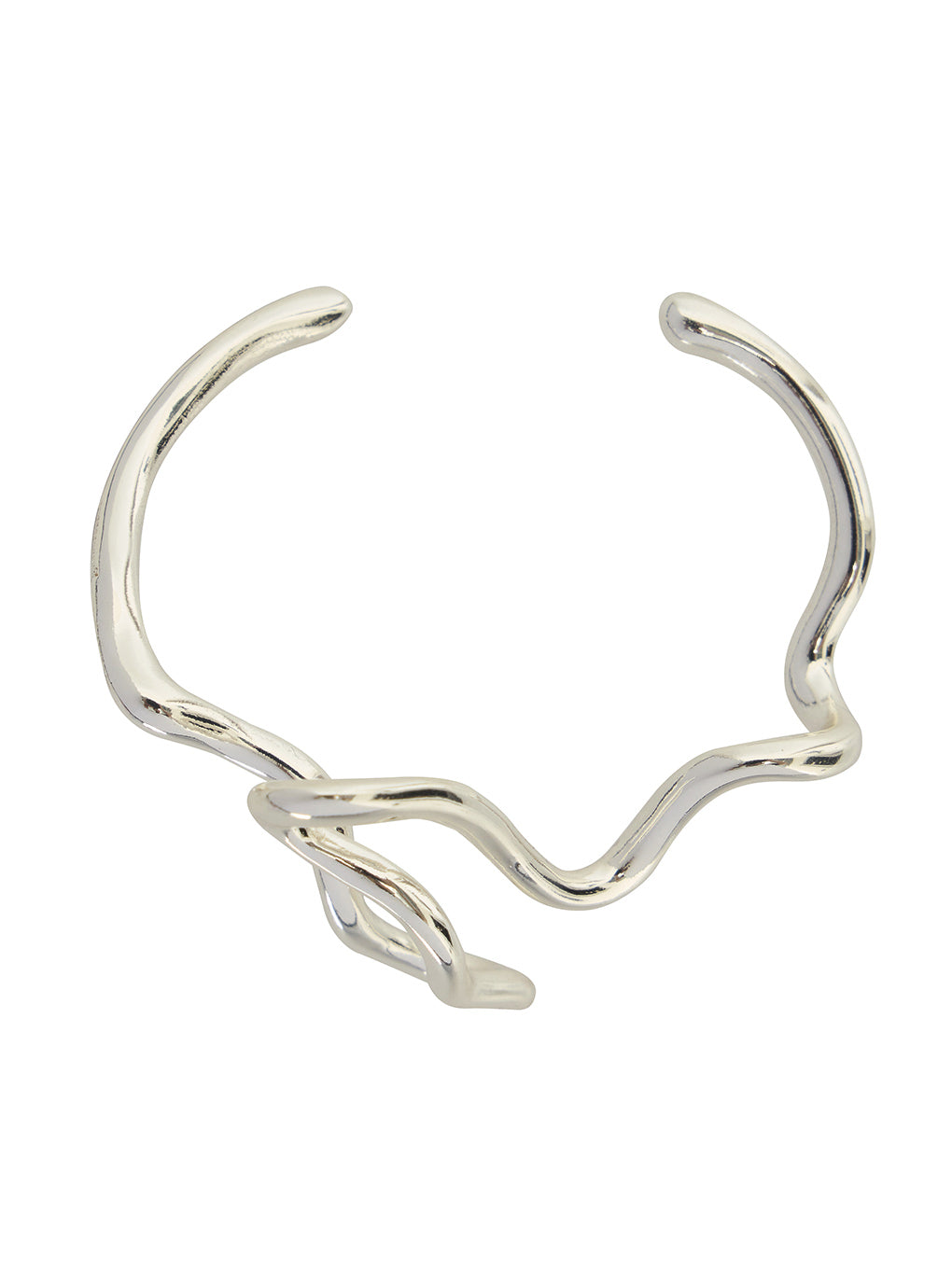 TWISTING WAVE DESIGN BANGLE