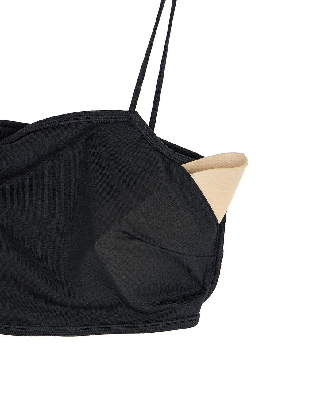 ASYMMETRY SHEER CAMISOLE SET SWIM WEAR