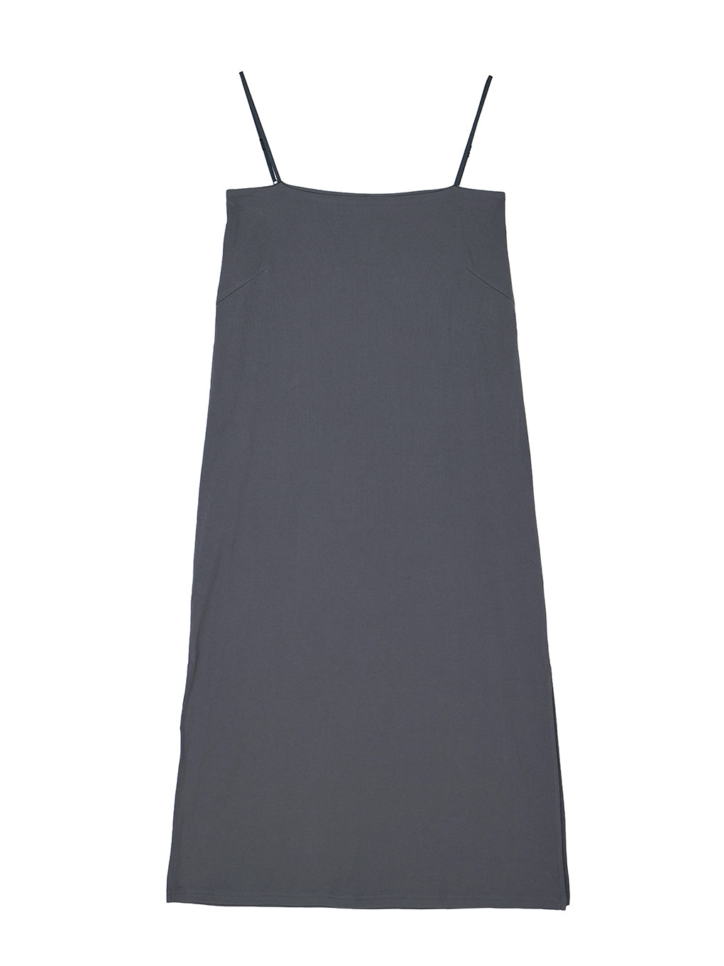 HEM FRILL WIDE RIB KNIT DRESS