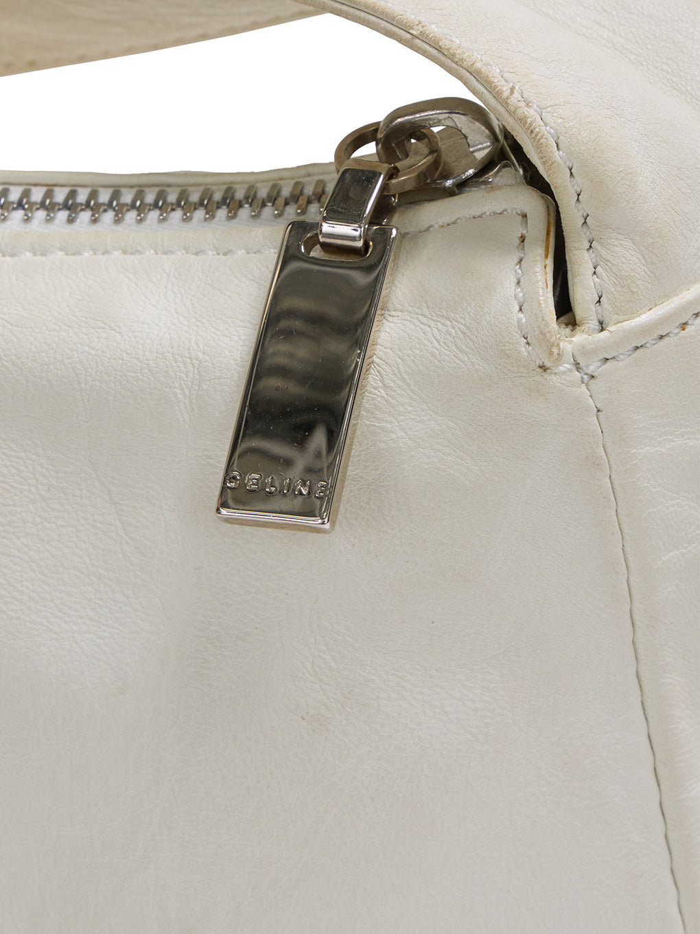 CELINE ロゴプレートハンドバッグ
