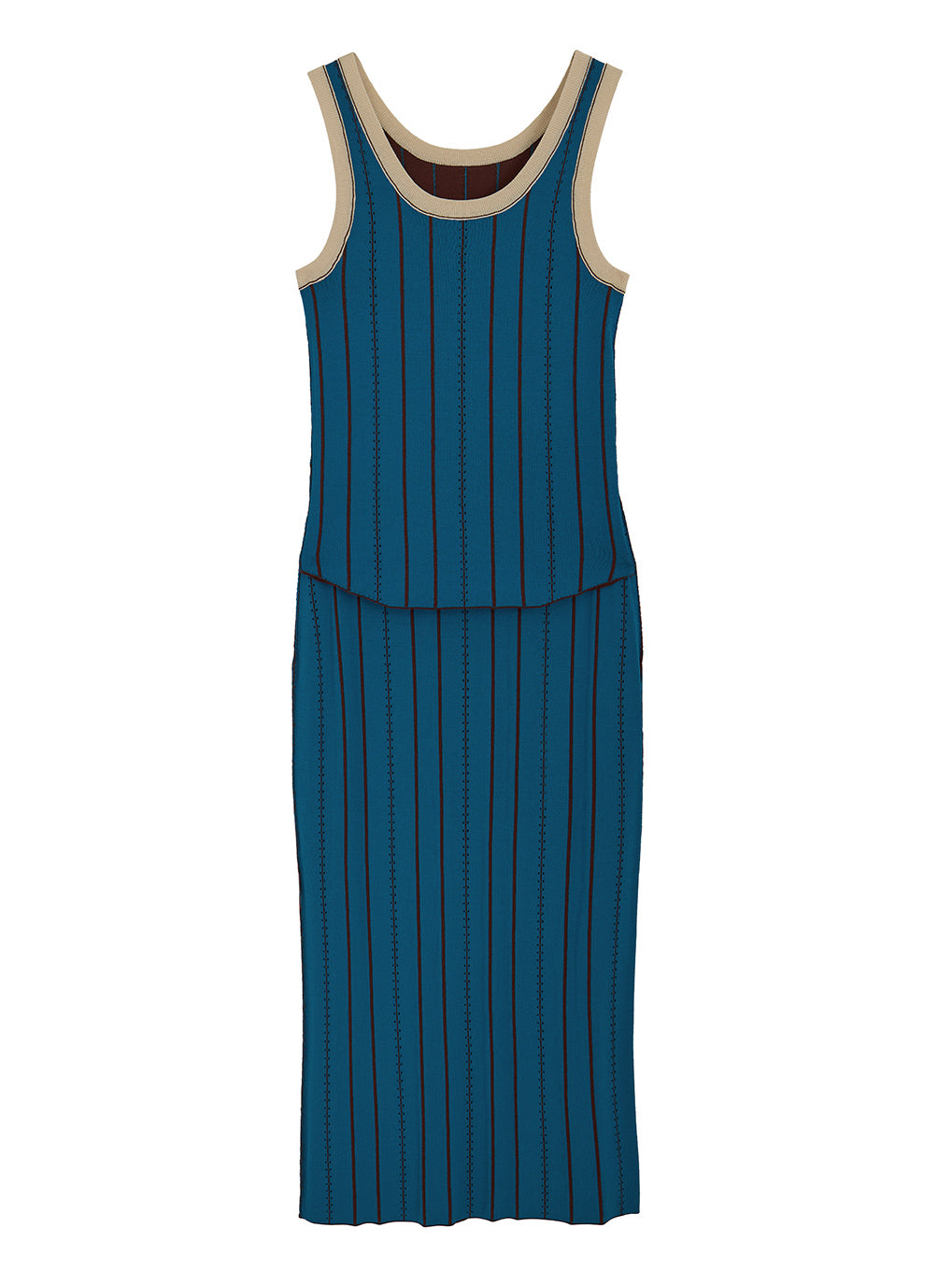 LADY UNIFORM LIKE KNIT SET UP