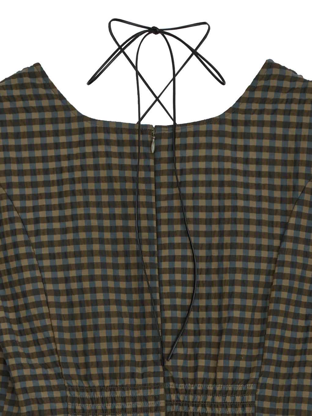 SEERSUCKER VOLUME HEM DRESS