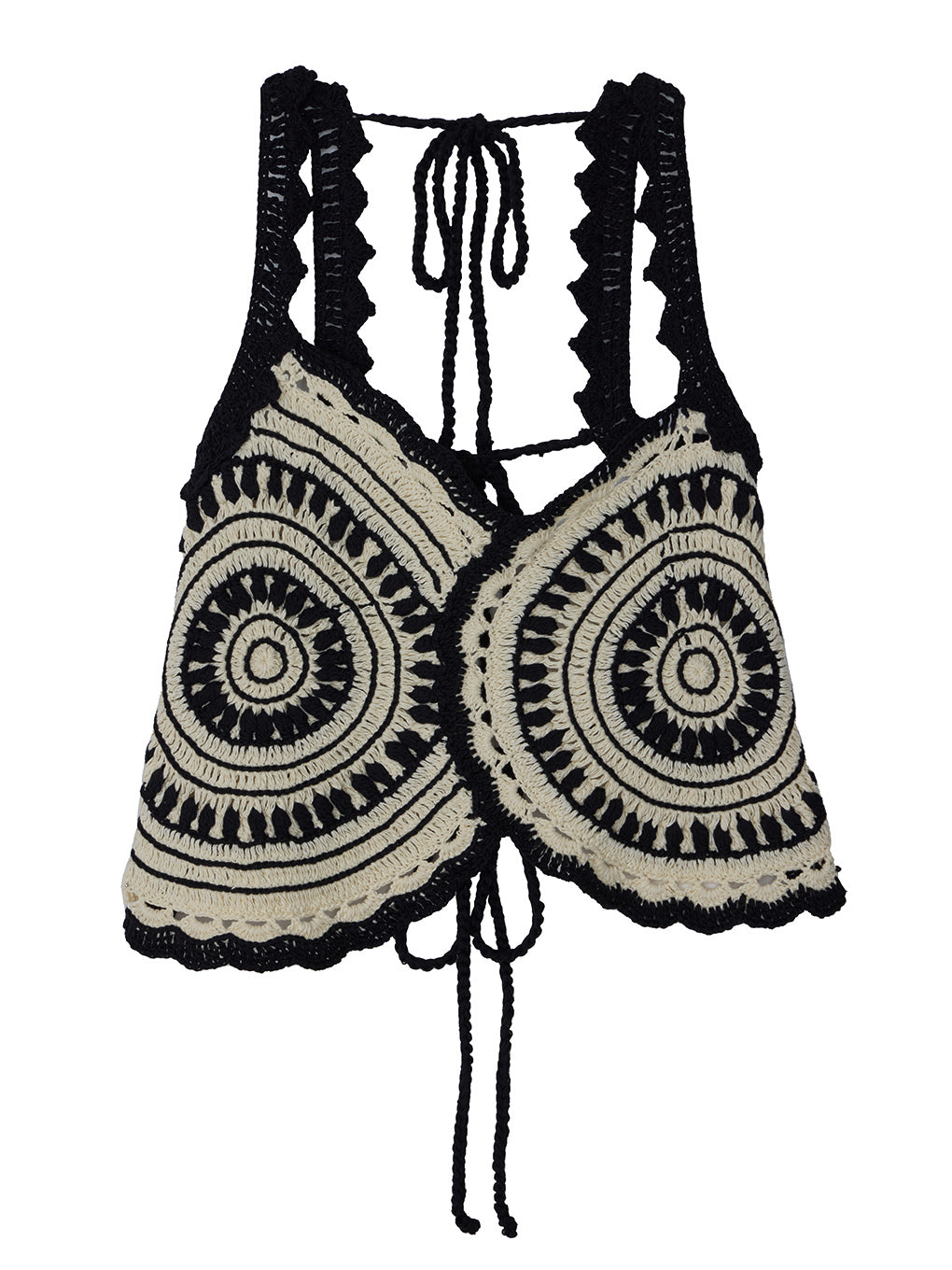 CROCHET COLOR SCHEME MOTIF BUSTIER