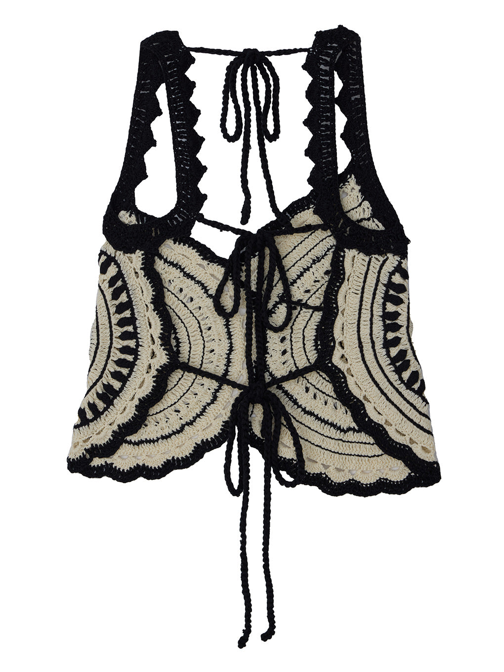 CROCHET COLOR SCHEME MOTIF BUSTIER