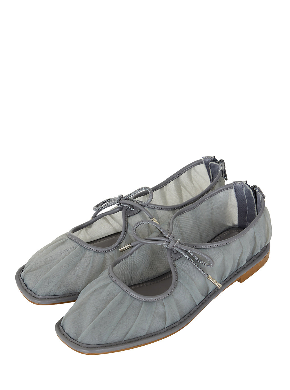 MESH RIBBON FLAT SHOES