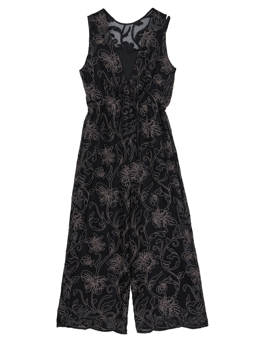 2WAY SILHOUETTE V NECK ROMPERS