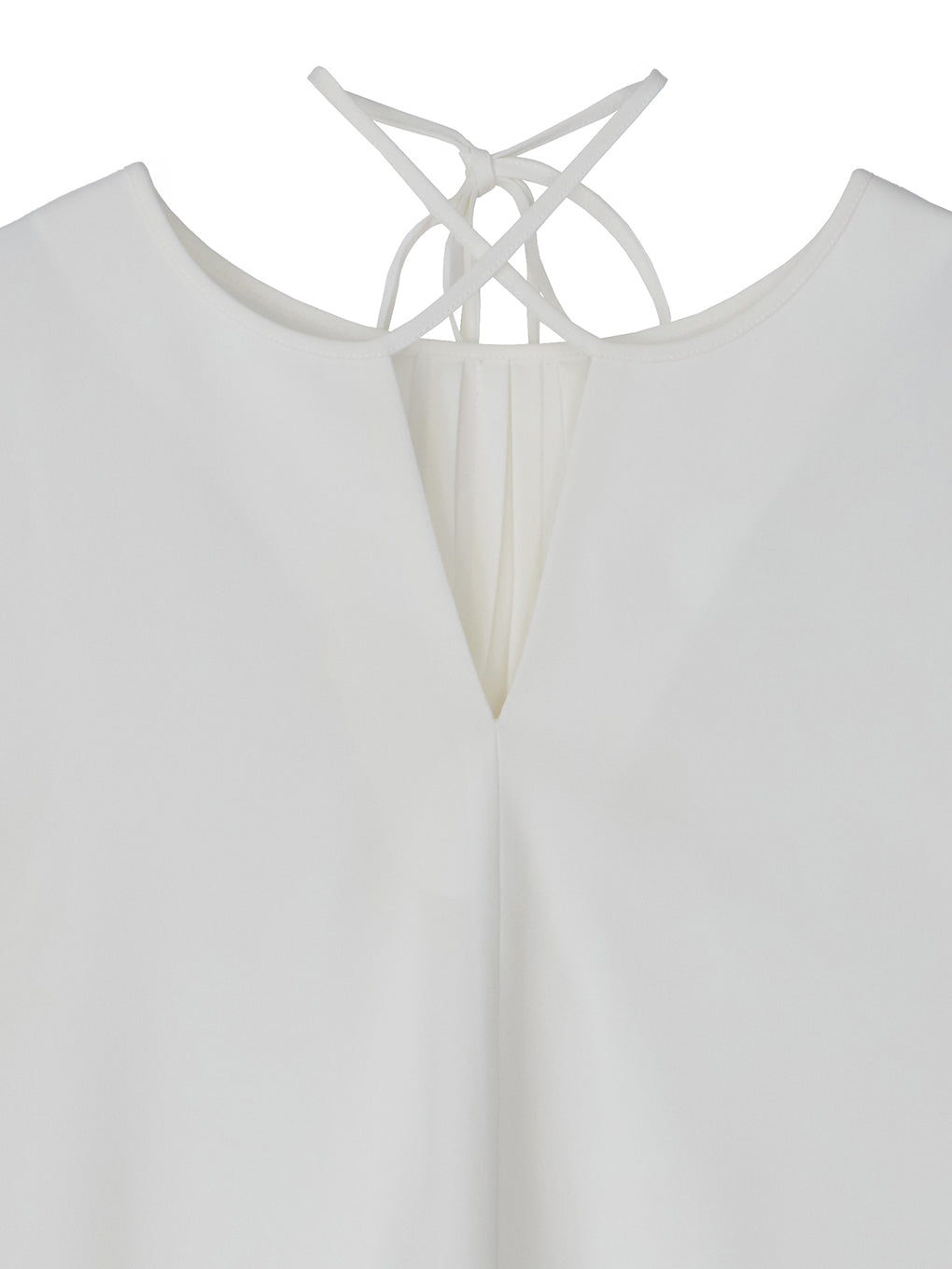 NECK RIBBON ARRANGE BLOUSE