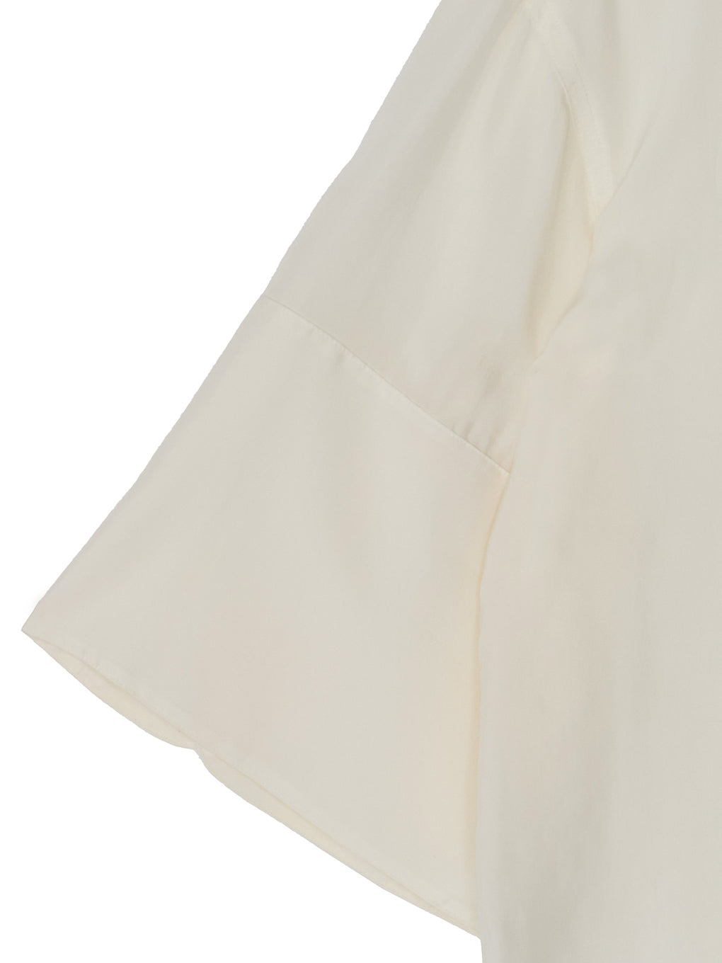 WIDE CUFFS SLEEVE CUPRO BLOUSE